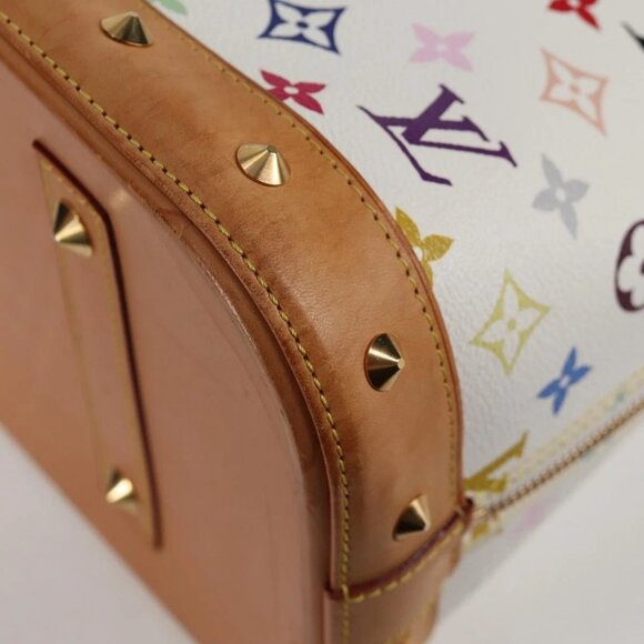 LOUIS VUITTON Monogram Multicolor Alma GM Hand Bag White M40441 LV Auth 131827V - Picture 4 of 16